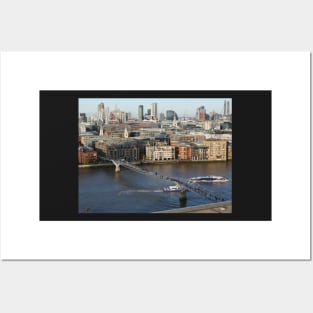 Millennium Bridge, London Posters and Art